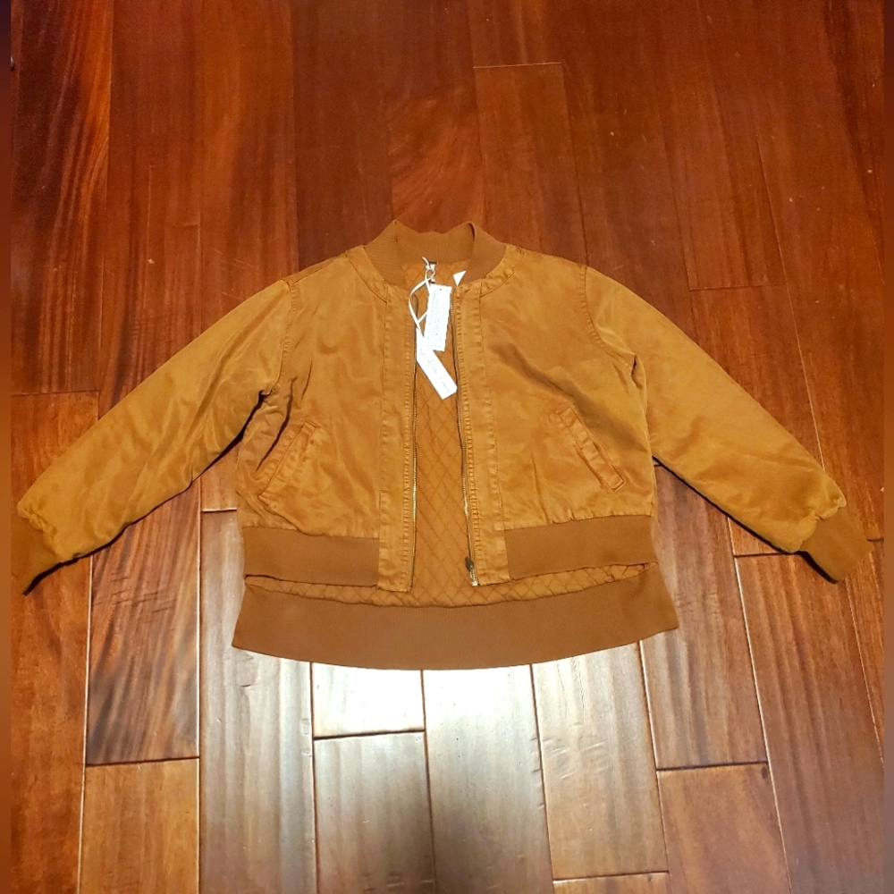 Young, Fabulous and Broke khaki crop jacket.